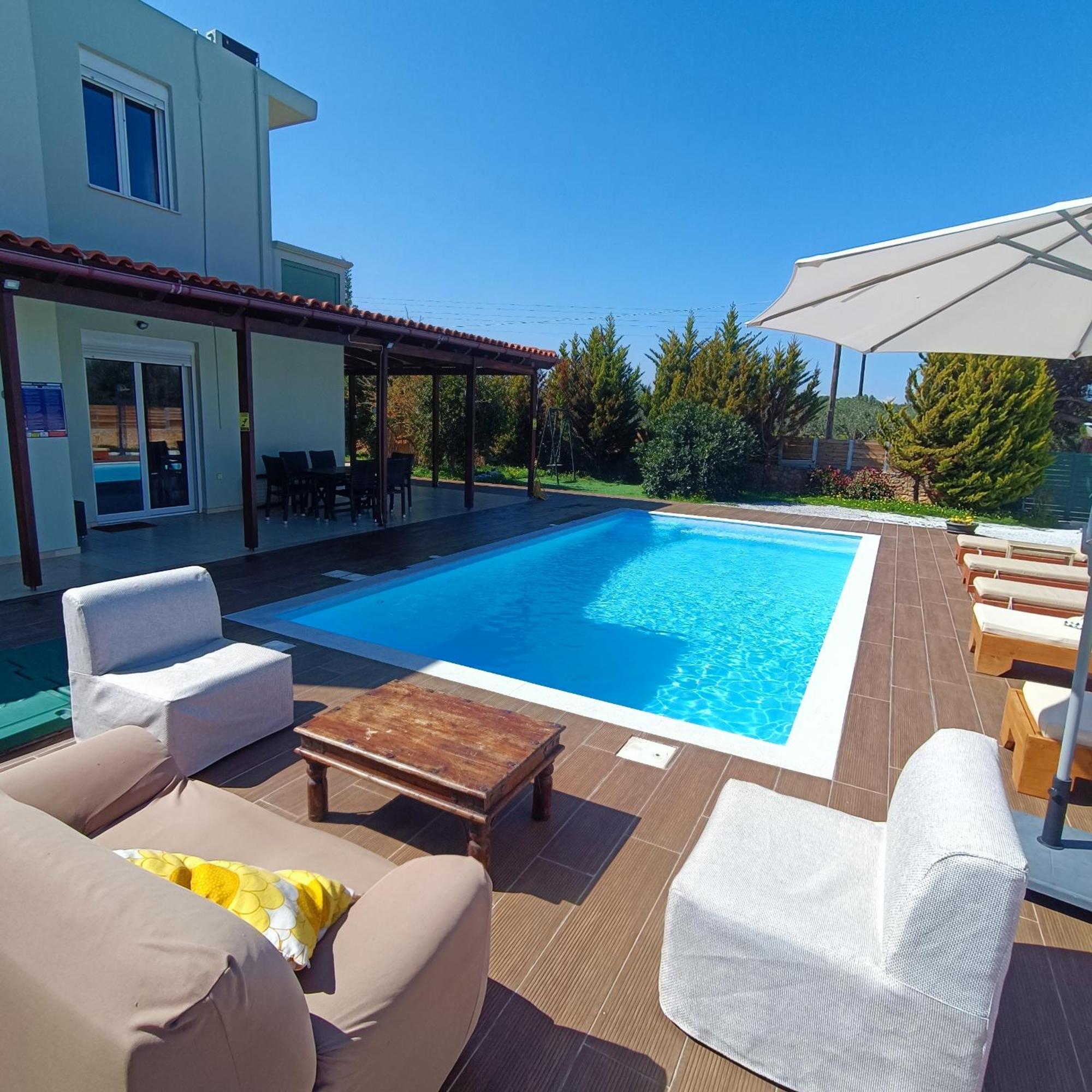 Drosoula Villa 3Bdr Private Swimming Pool Chorafakia Exterior foto