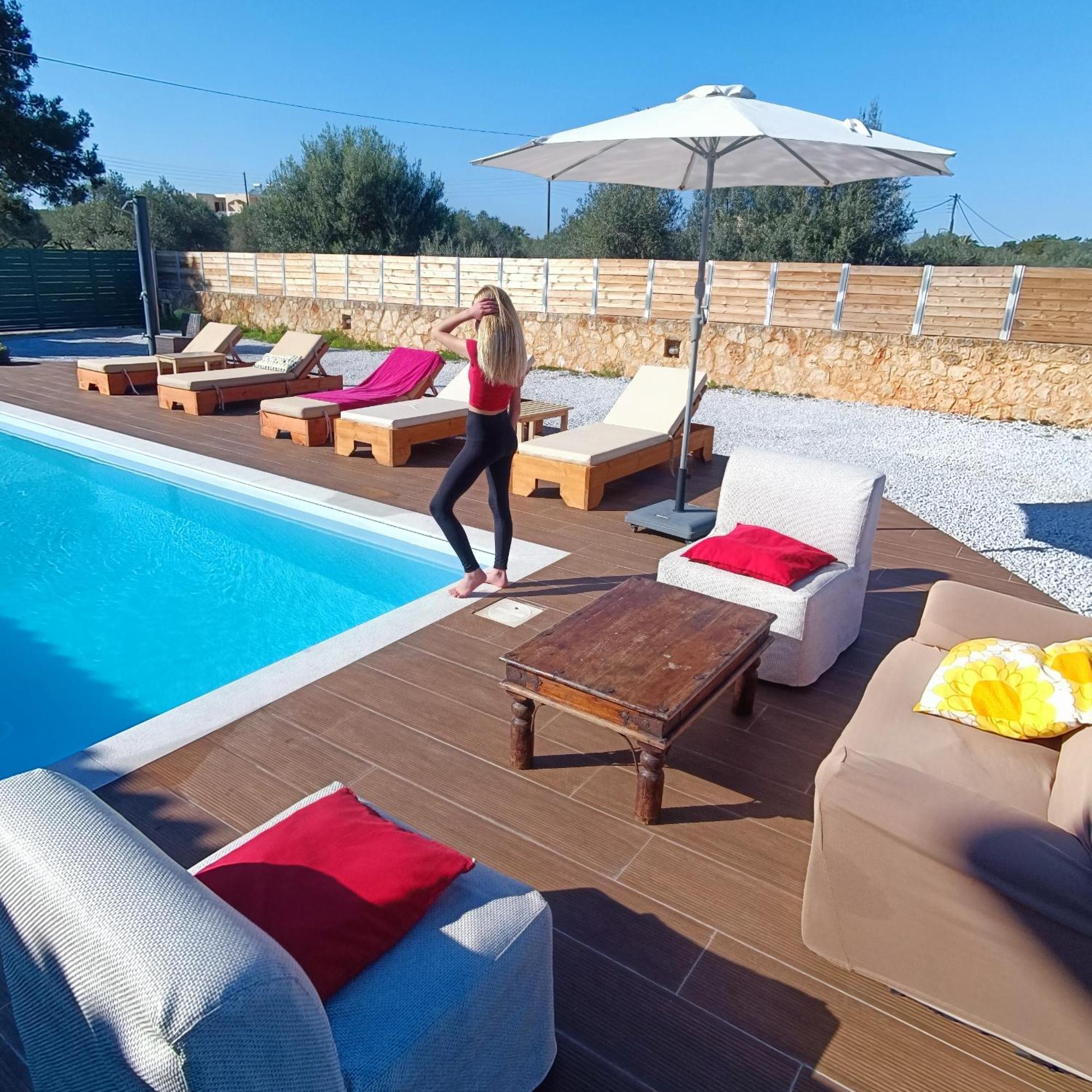 Drosoula Villa 3Bdr Private Swimming Pool Chorafakia Exterior foto