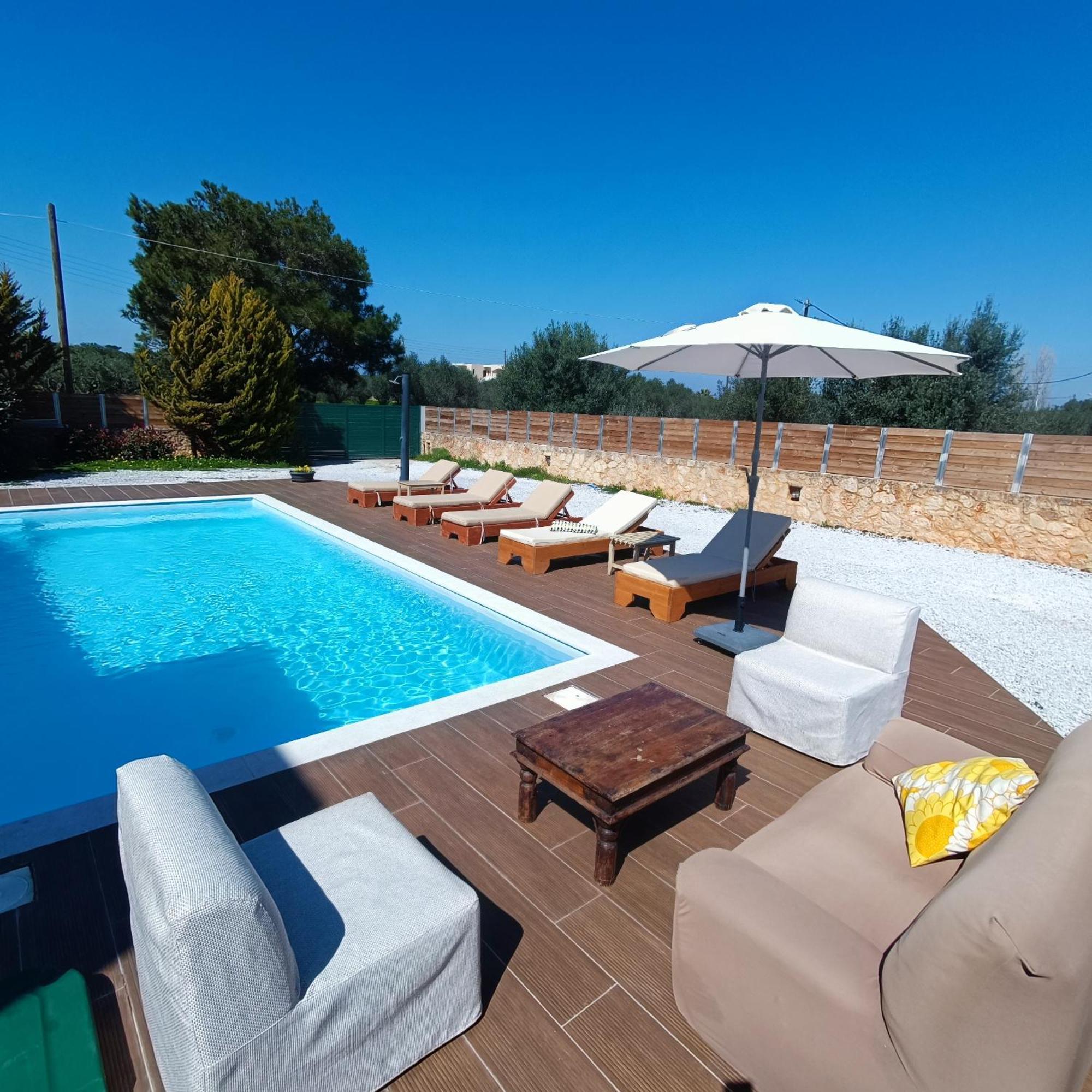 Drosoula Villa 3Bdr Private Swimming Pool Chorafakia Exterior foto